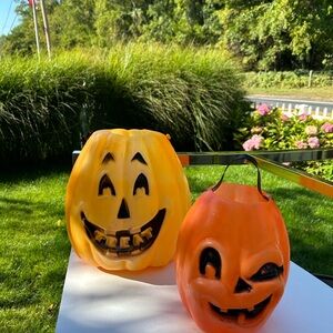 Halloween Pumpkin Lantern Set - Orange and Yellow